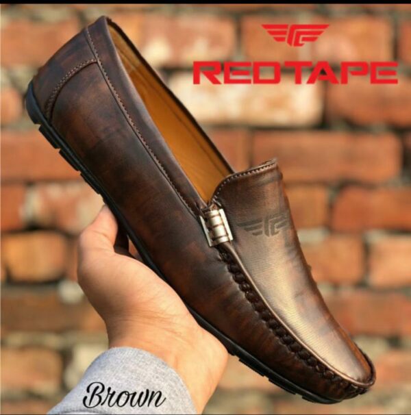 Red Tape Men's Synthetic Leather Loafers – Premium Casual & Formal Slip-On Shoes