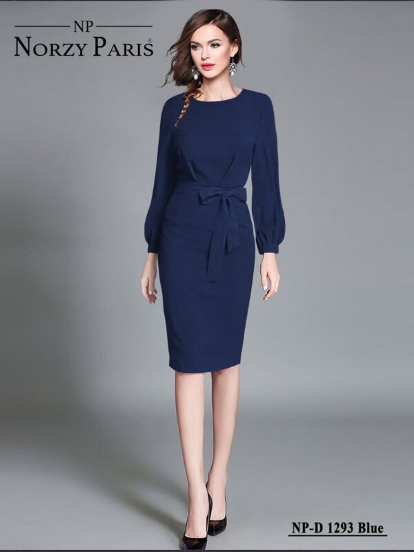 Norzy Paris Elegant Green Bodycon Midi Dress – NP-D 1299
